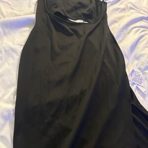 Black Sleeveless dress with cut out